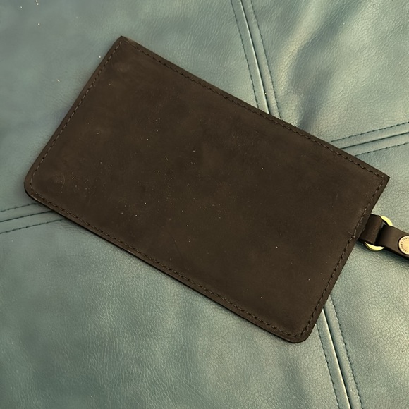 Portland Leather Goods shadow black Adriana pouch - Picture 3 of 3